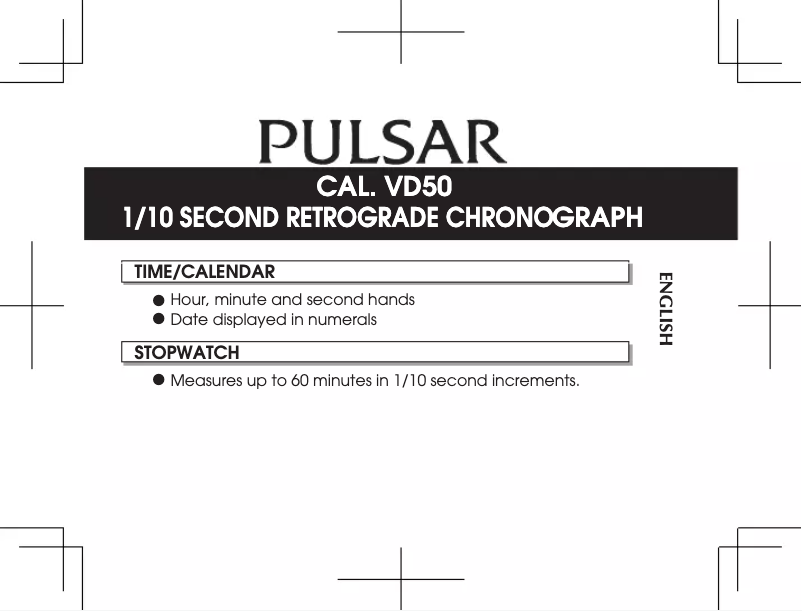 Imagen de la primera página del manual del dispositivo VD50