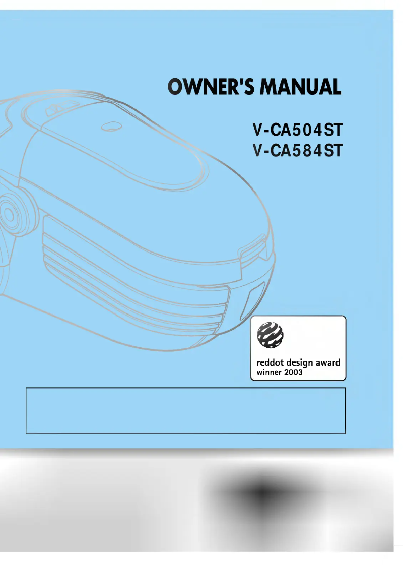 Page 1 de la notice Manuel utilisateur LG V-CA584ST