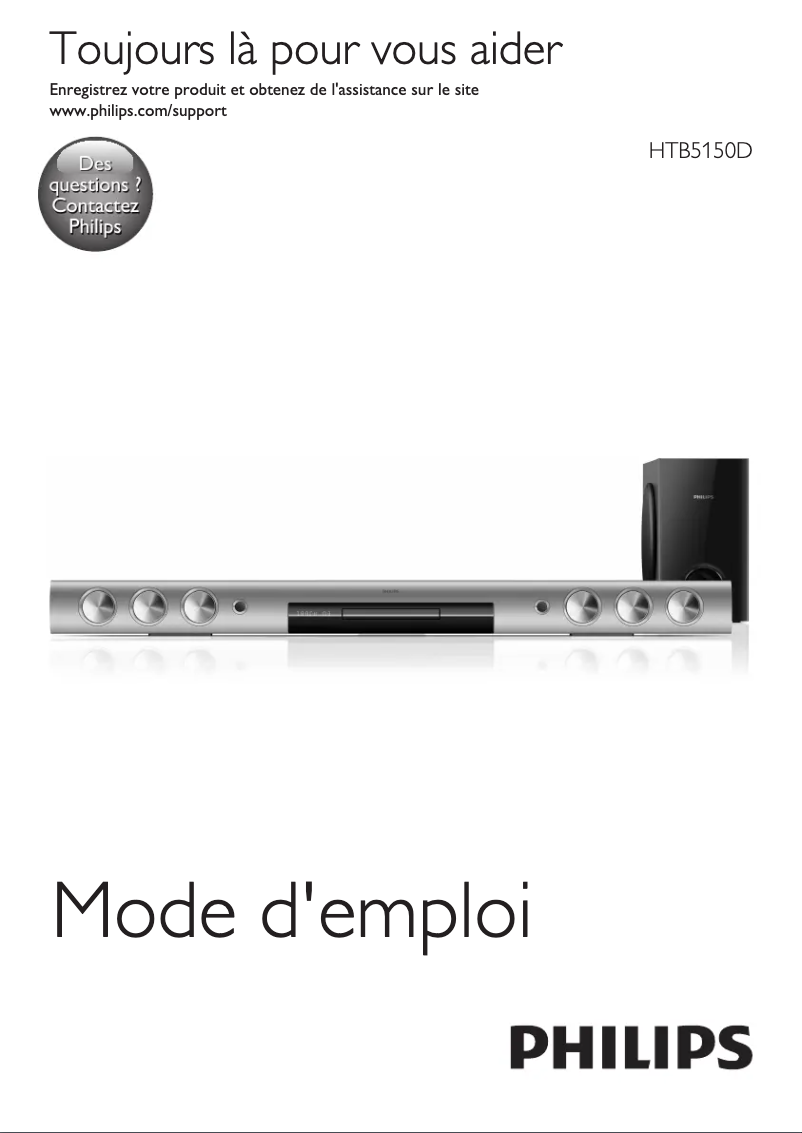 Page n°1 - Manuel utilisateur Philips HTB5150D