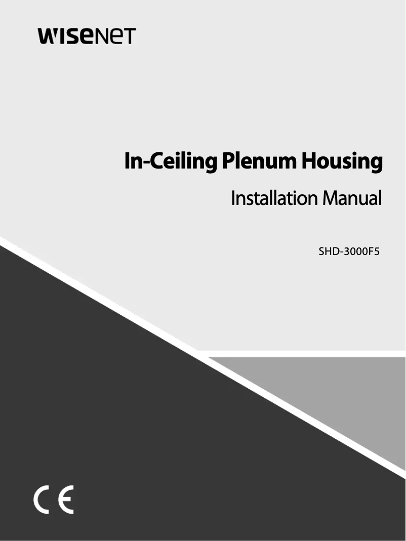 Page 1 de la notice Manuel utilisateur Hanwha SHD-3000F5