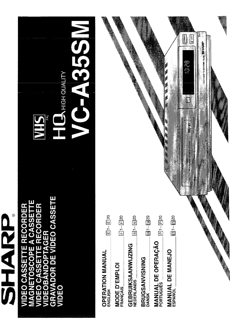 Page 1 de la notice Manuel utilisateur Sharp VC-A35SM