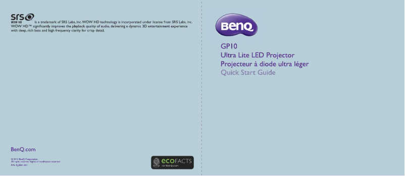 Image de la première page du manuel de l'appareil 9H.J3F77.19E