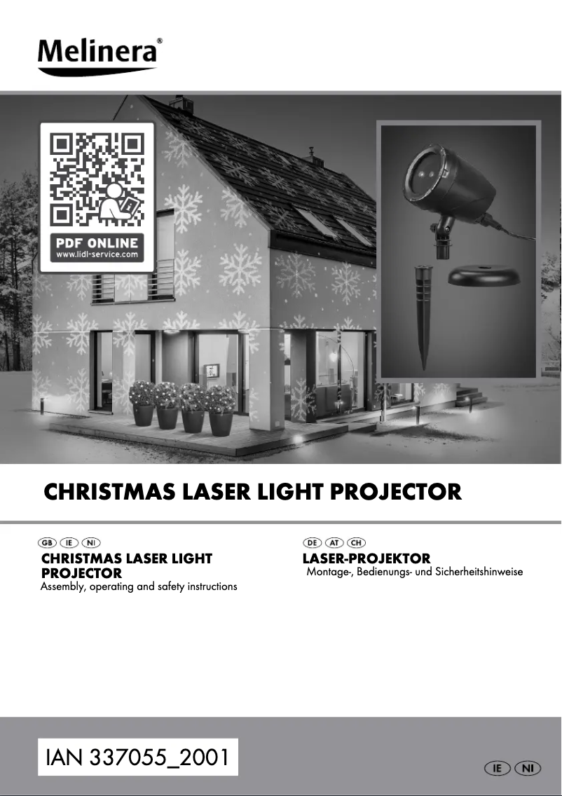 Page 1 de la notice Manuel utilisateur Melinera IAN 337055