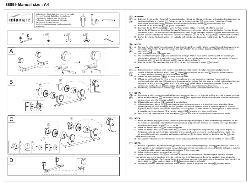 Page 1 de la notice Manuel utilisateur Miomare Z31470