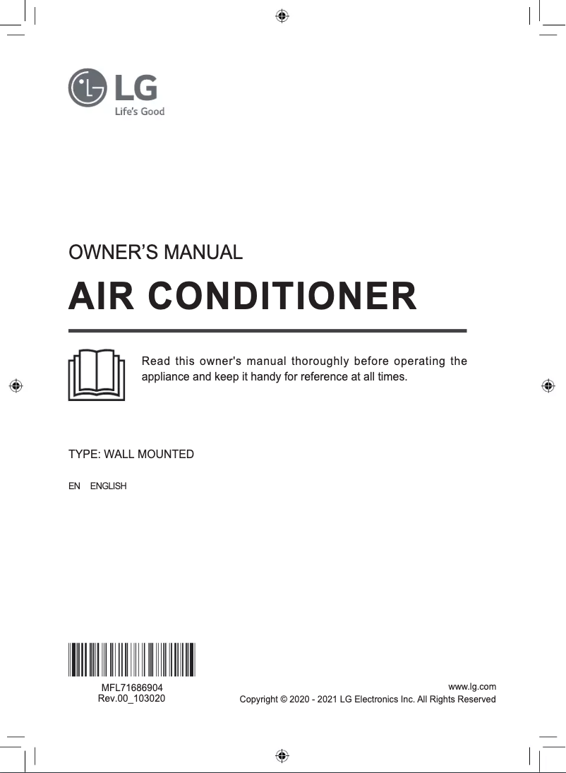 Page n°1 - Manuel utilisateur LG MSUQ12DNZA