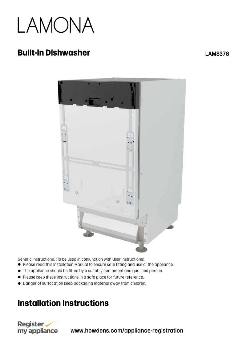 Image de la première page du manuel de l'appareil LAM8376