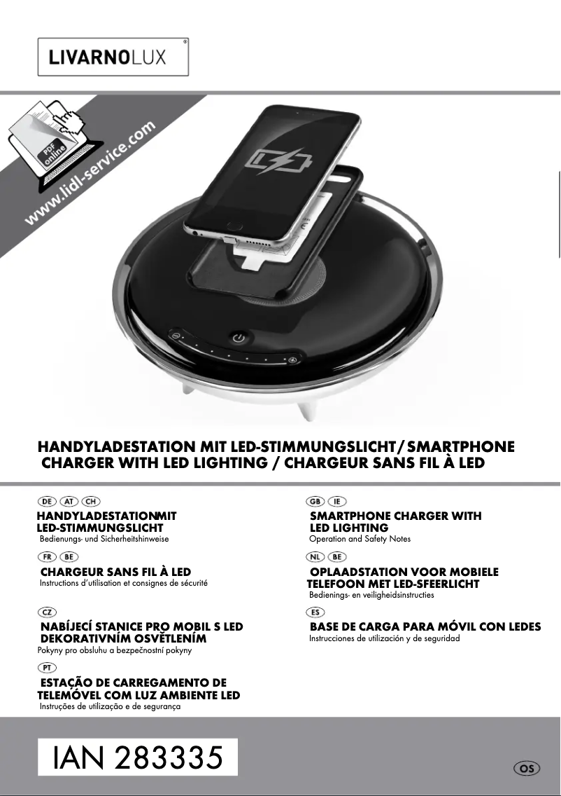 Page 1 de la notice Manuel utilisateur Livarno Lux TY1200100E1