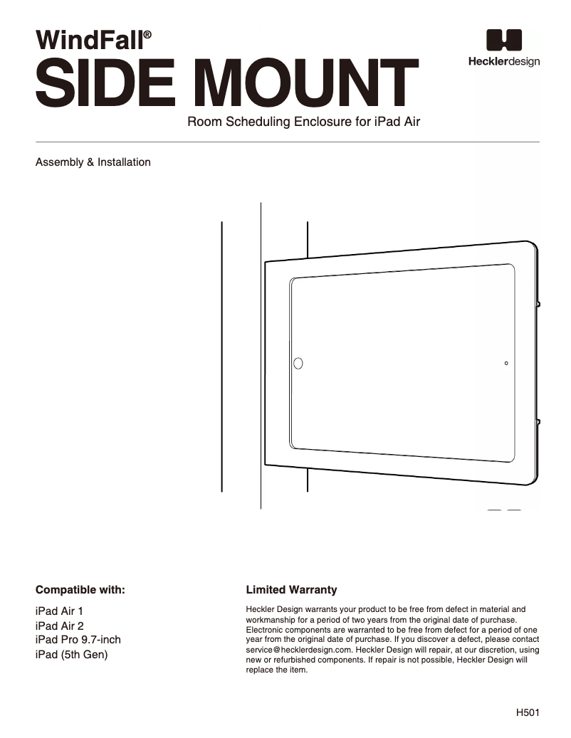 Image de la première page du manuel de l'appareil H501-BG