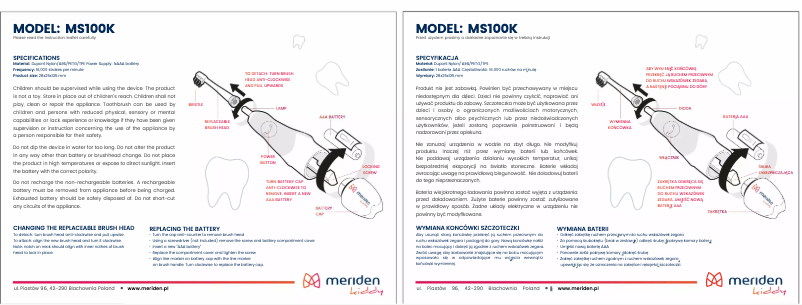Página 1 del manual Manual de usuario Meriden Kiddy
