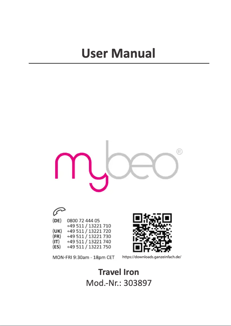 Page n°1 - Manuel utilisateur Mybeo 303897