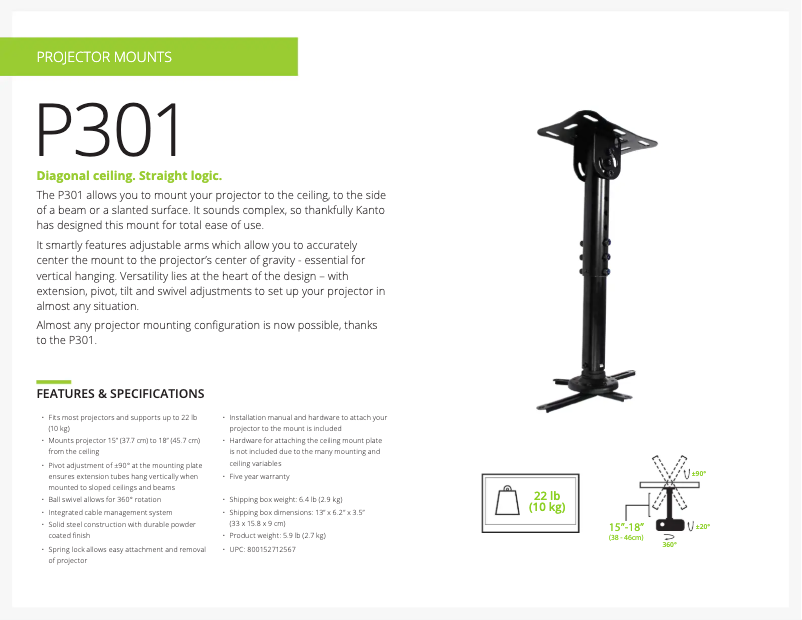 Image de la première page du manuel de l'appareil P301