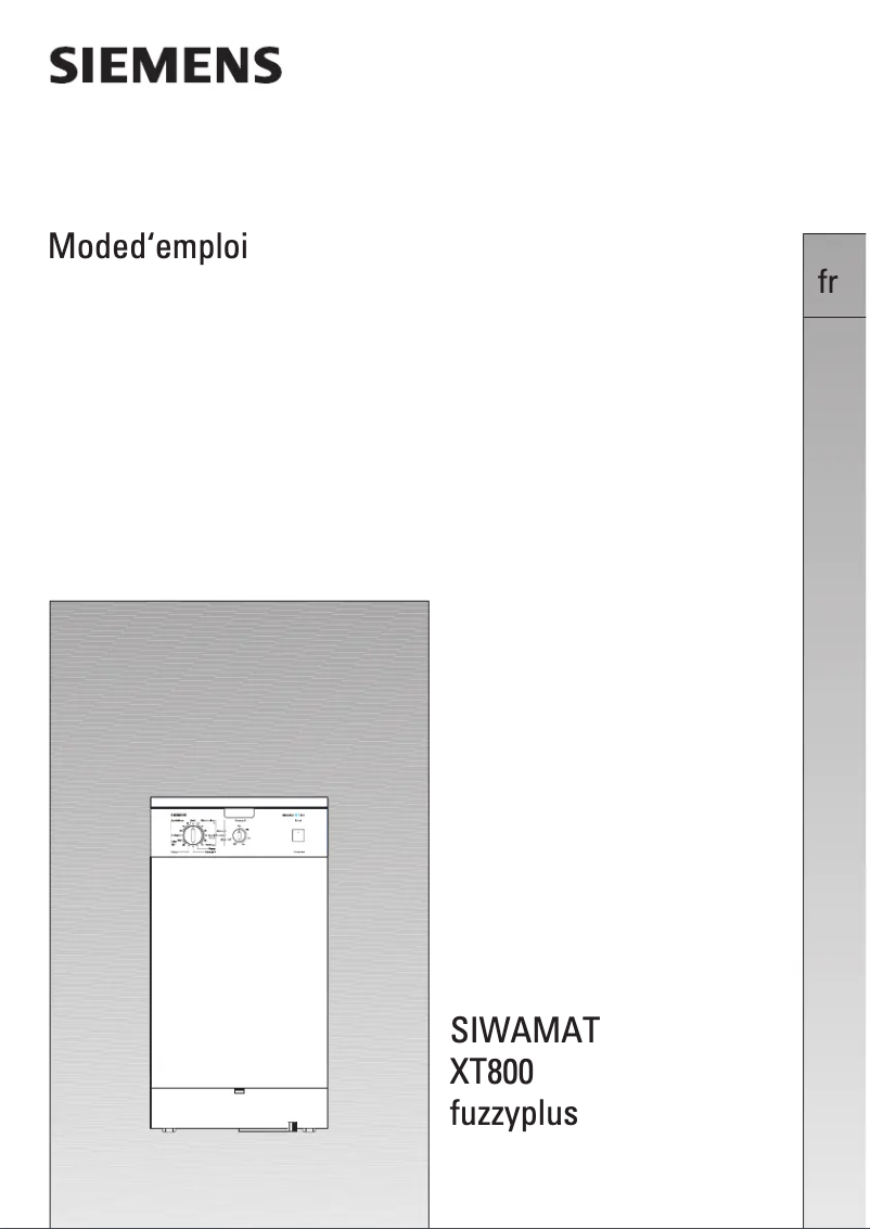 Page 1 de la notice Manuel utilisateur Siemens WXT80BFF