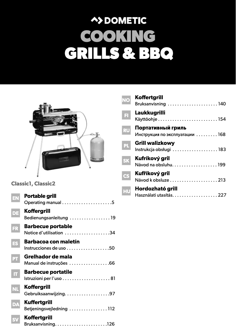Página 1 del manual Manual de usuario Dometic Classic 2