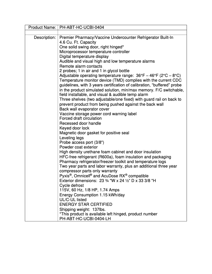 Page n°1 - Manuel utilisateur American BioTech Supply ABT-HC-UCBI-0404