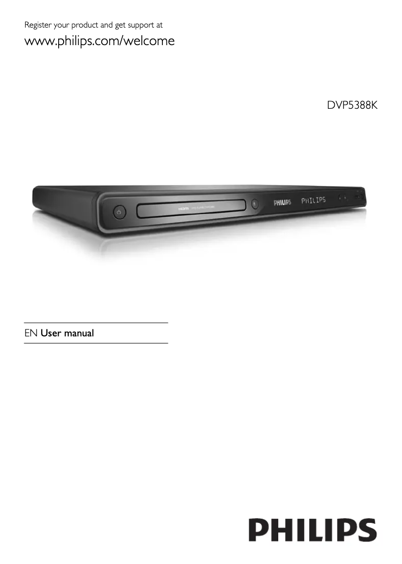 Image de la première page du manuel de l'appareil DVP5998K