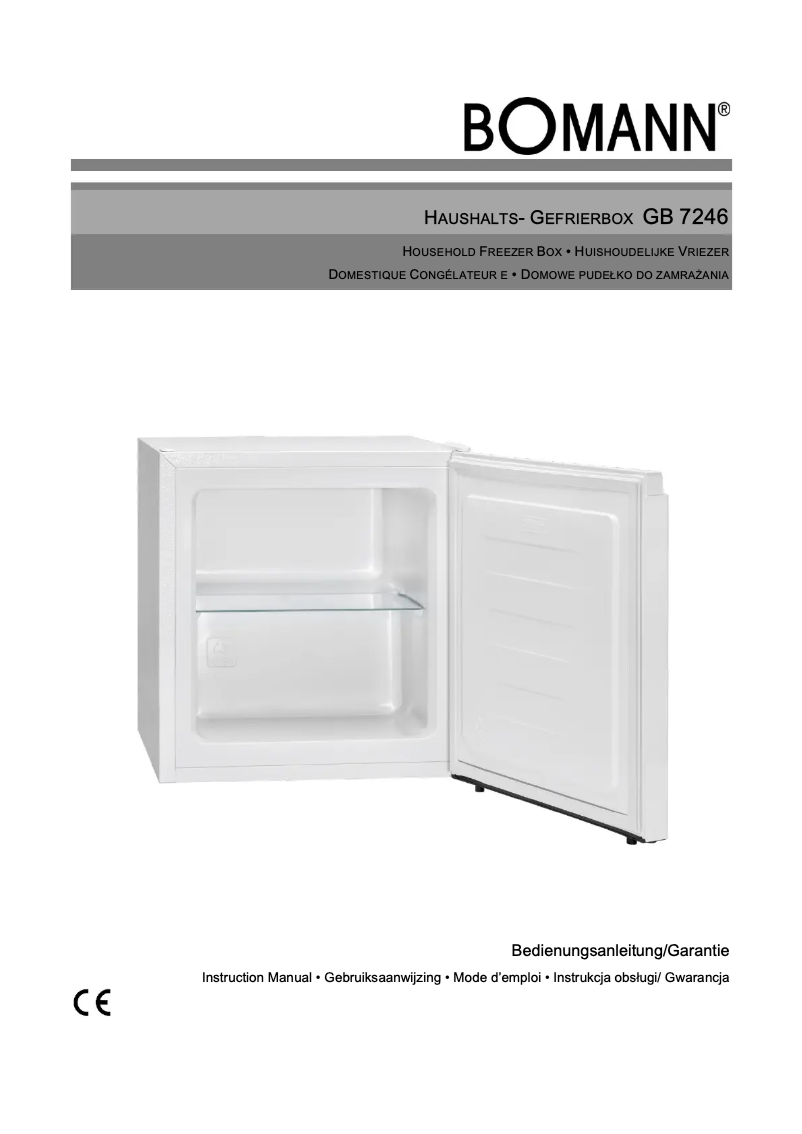 Image de la première page du manuel de l'appareil GB 7246