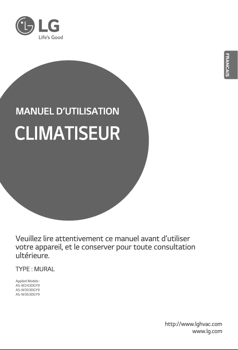 Page n°1 - Manuel utilisateur LG LSN360HV2