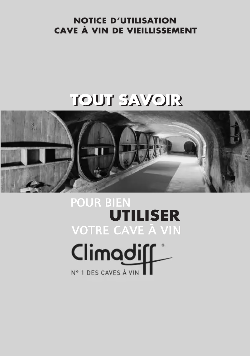 Page 1 de la notice Manuel utilisateur Climadiff CVP220