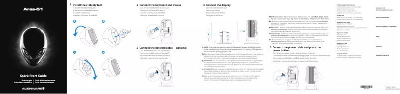 Image de la première page du manuel de l'appareil Area 51