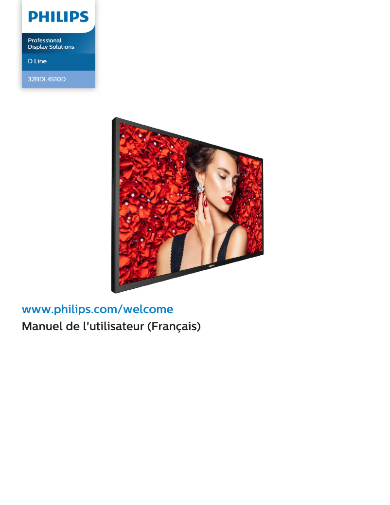 Page n°1 - Manuel utilisateur Philips 32BDL4510D