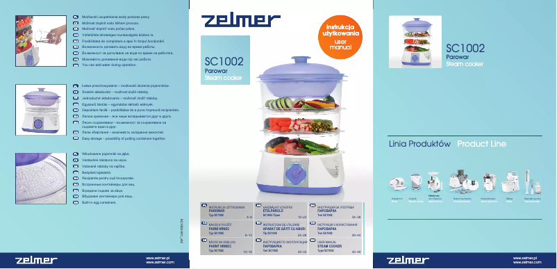 Page n°1 - Manuel utilisateur Zelmer SC1002