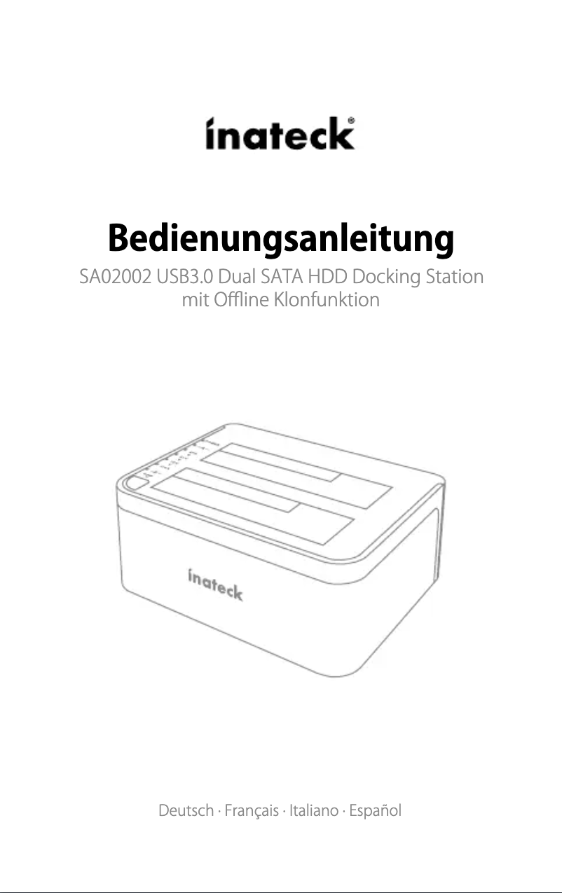 Página 1 del manual Manual de usuario Inateck SA02002