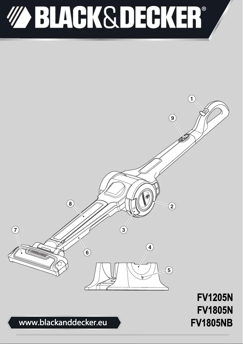 Page n°1 - Manuel utilisateur Black & Decker FV1805