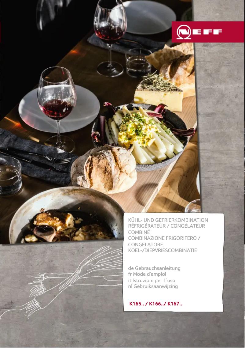 Page 1 de la notice Manuel utilisateur Neff K1664X6