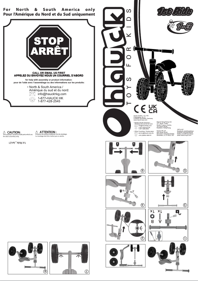 Image de la première page du manuel de l'appareil 1st Ride