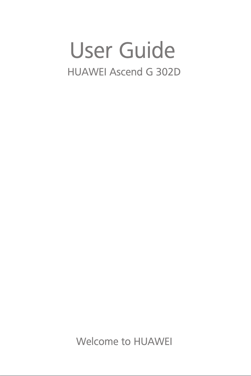 Page n°1 - Manuel utilisateur Huawei Ascend G302D