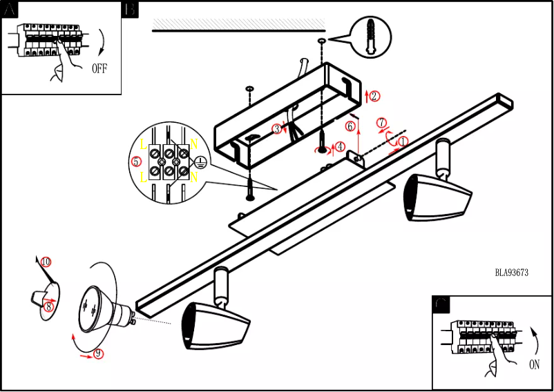 Page 1 de la notice Manuel utilisateur Eglo Corbera