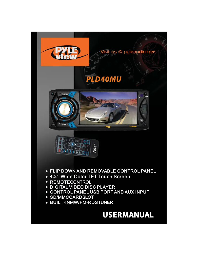 Image de la première page du manuel de l'appareil PLD40MU