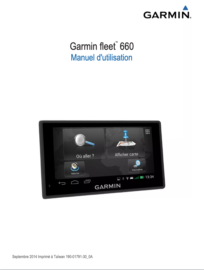 Page n°1 - Manuel utilisateur Garmin Fleet 660