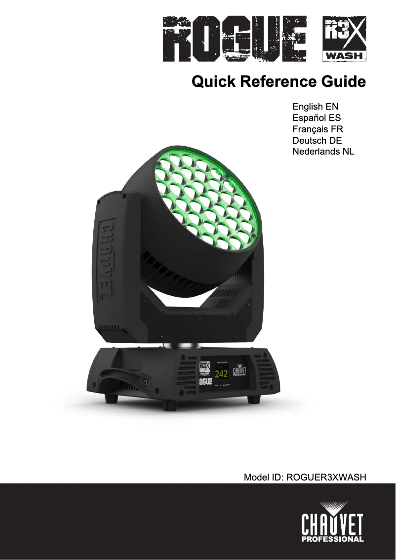 Image de la première page du manuel de l'appareil Rogue R3X Wash