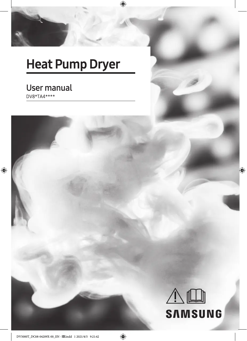 Page 1 de la notice Manuel utilisateur Samsung DV80TA420DE