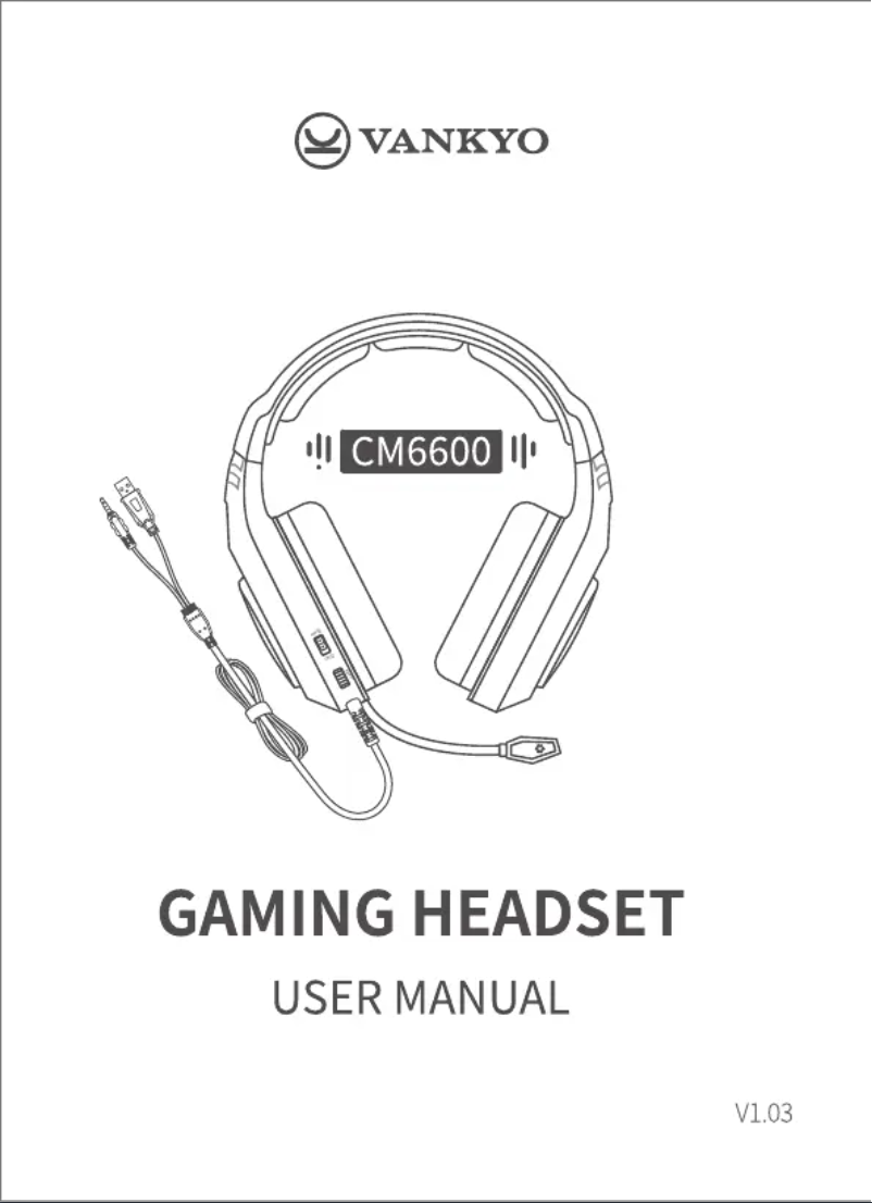 Page 1 de la notice Manuel utilisateur Vankyo CM6600