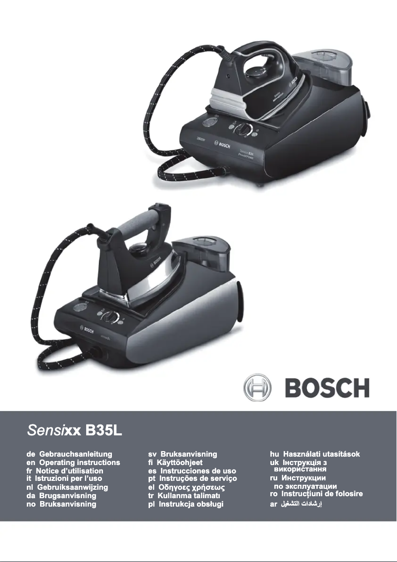 Page n°1 - Manuel utilisateur Bosch Sensixx B35L TDS3511GB