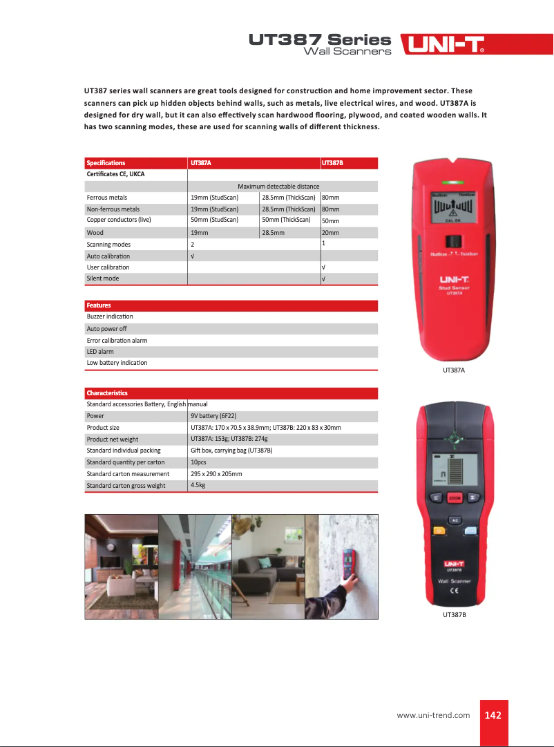 Image de la première page du manuel de l'appareil UT387B