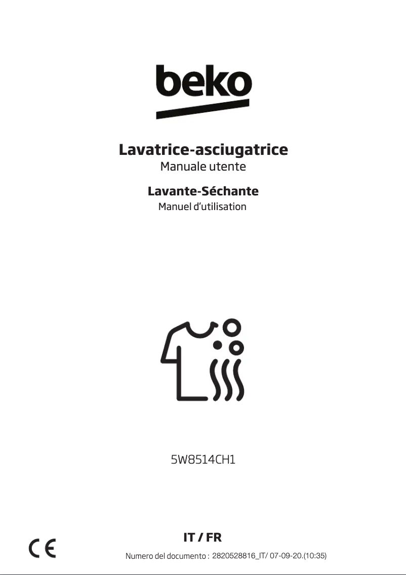 Image de la première page du manuel de l'appareil 5W8514CH1