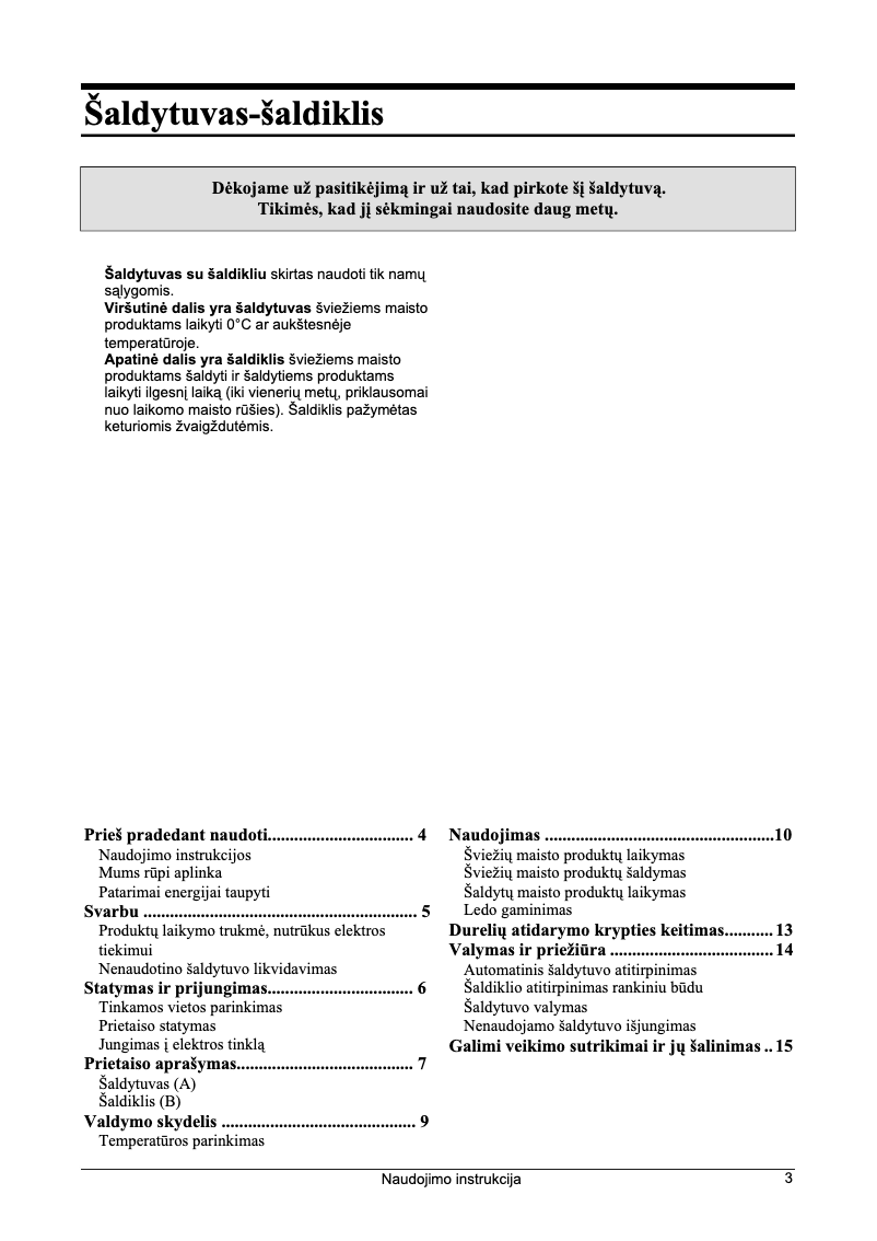 Page n°1 - Manuel utilisateur Gorenje K 286 P