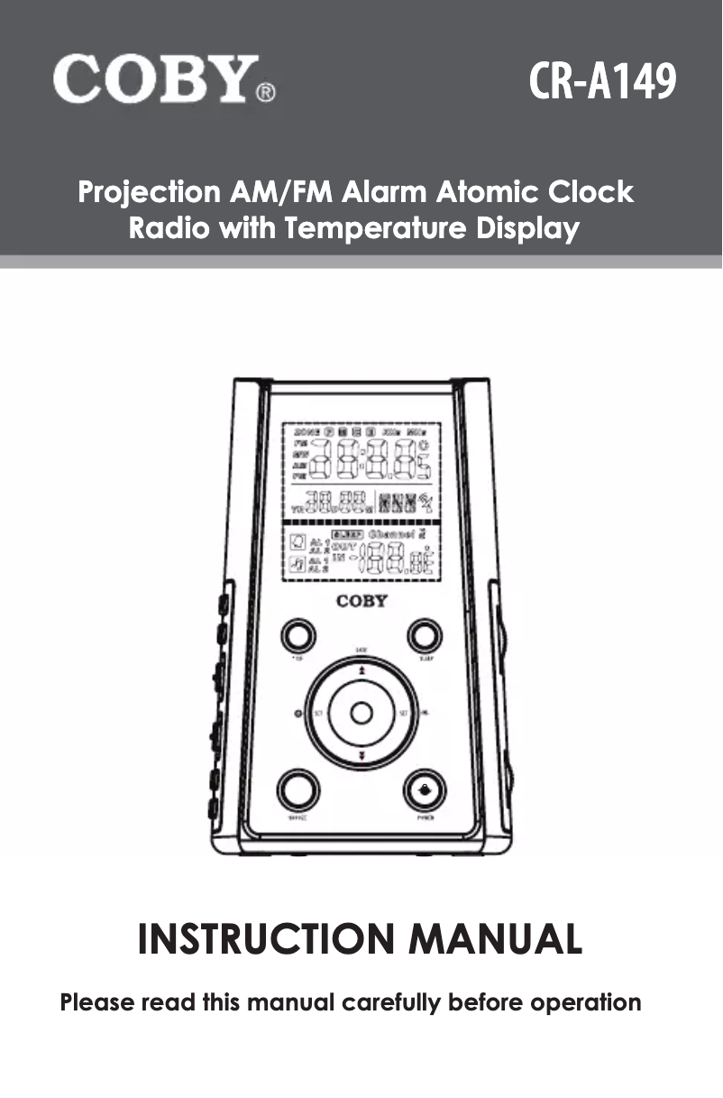 Imagen de la primera página del manual del dispositivo CR-A149