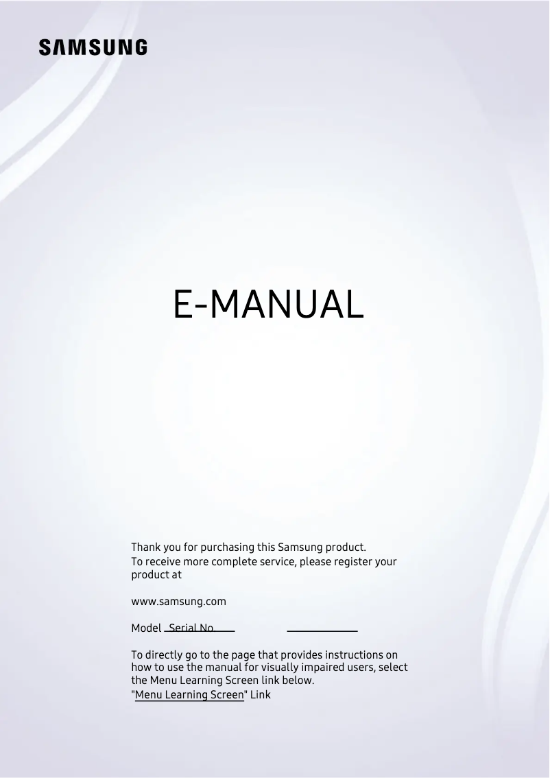 Page n°1 - Manuel utilisateur Samsung QA75QX2AAJ