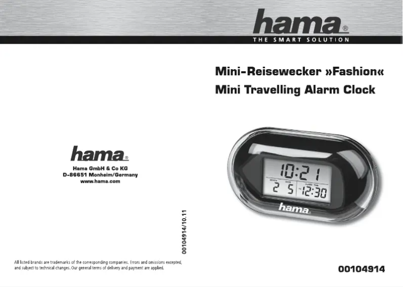 Página 1 del manual Manual de usuario Hama 104914