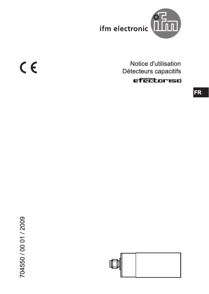 Page 1 de la notice Manuel utilisateur IFM KG5011