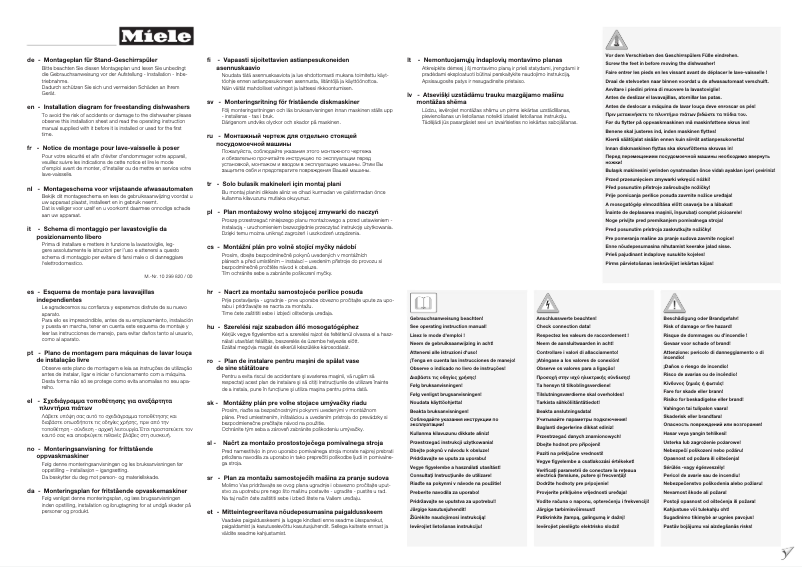 Page n°1 - Manuel utilisateur Miele G 6410 SC
