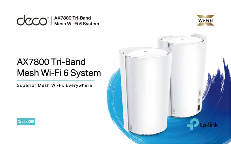 Page 1 de la notice Fiche technique TP-Link Deco X95