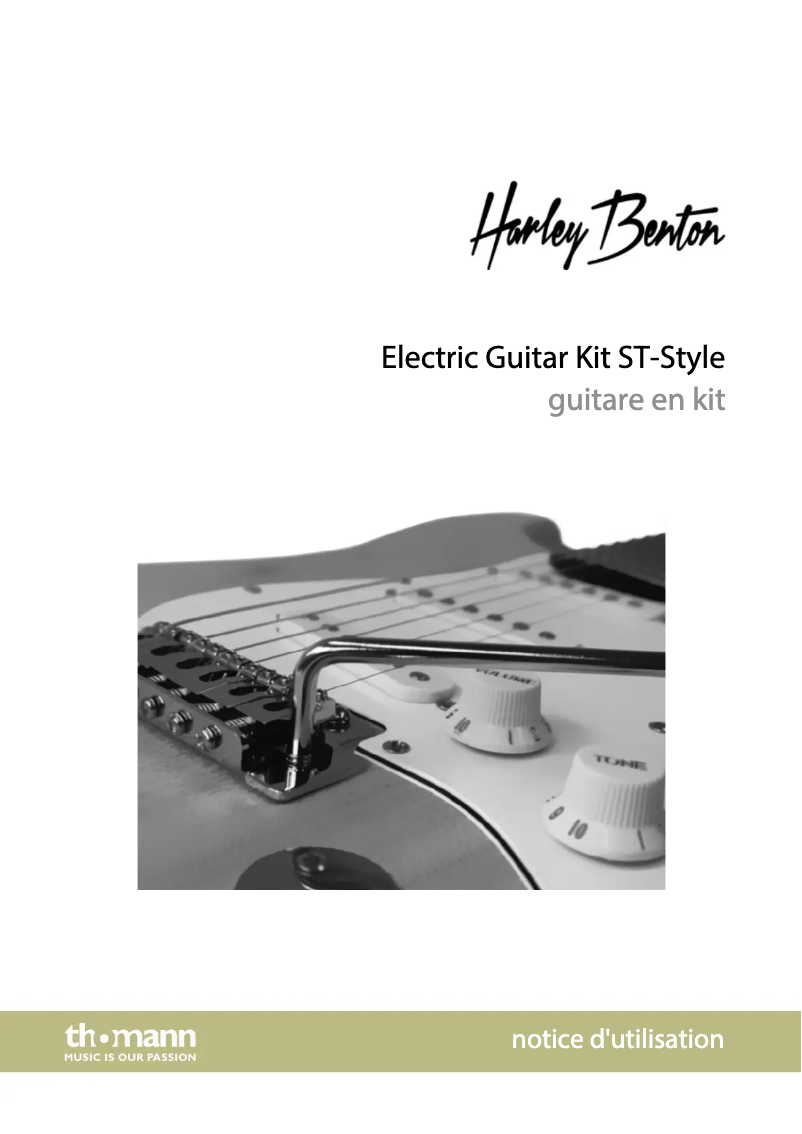 Page n°1 - Manuel utilisateur Harley Benton ST-Style