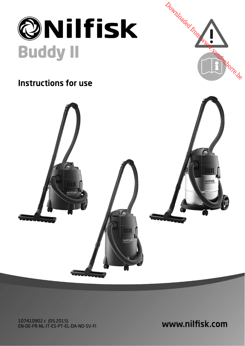 Image de la première page du manuel de l'appareil Buddy II 18