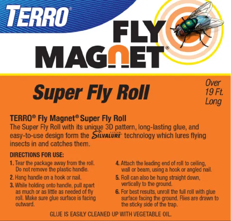 Imagen de la primera página del manual del dispositivo Fly Magnet Super Fly Roll