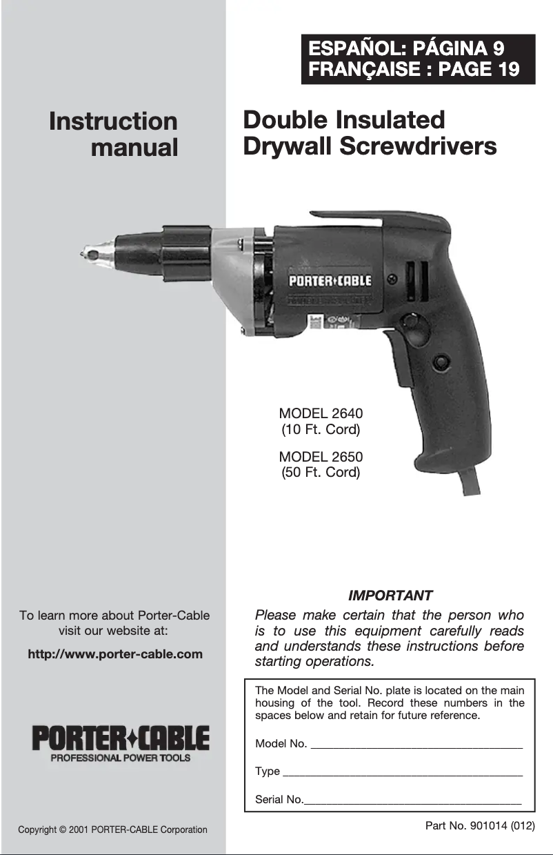 Page n°1 - Manuel utilisateur Black & Decker 2038